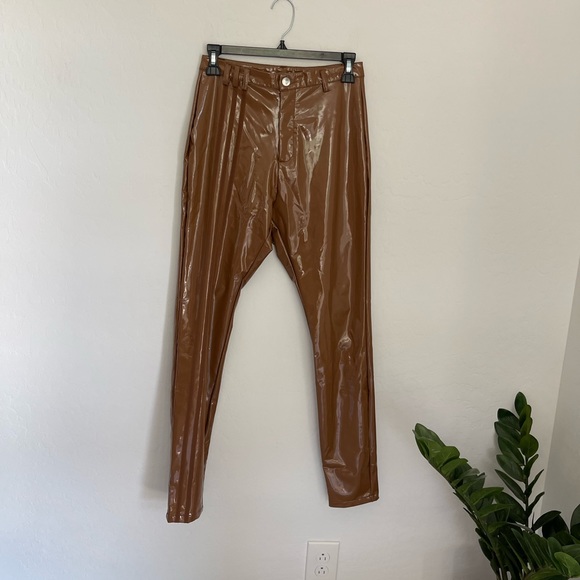 IVY PARK X ADIDAS Brown Latex Pants Size Small NWT - Picture 4 of 9